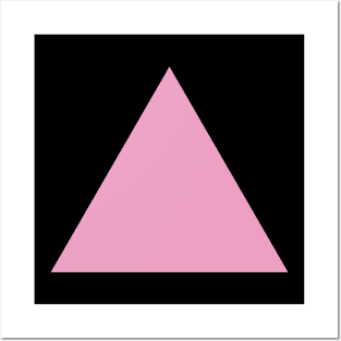 Pink triangle Posters and Art